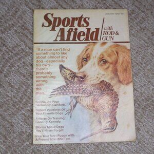 Vintage Sports Afield Hunting Dogs Magazine January 1975